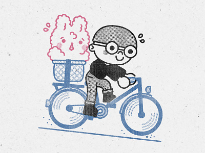 bike punk cute design flat graphic illustration illustrator kawaii