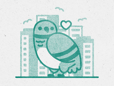 Friends, not vermin bird cute design flat graphic icon illustration illustrator kawaii