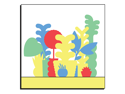 plants design flat illustration plants