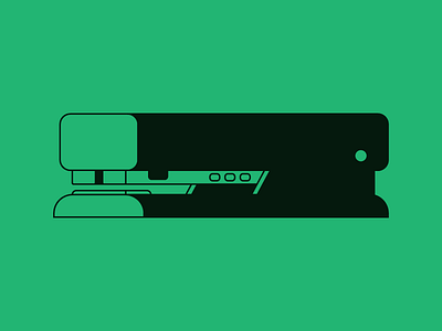 Stapler design flat graphic icon illustration