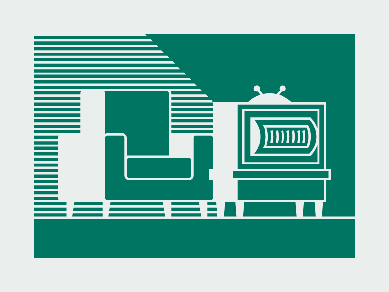 tv night minimalist minimalism minimal couch sofa television tv vector illustrator graphic flat illustration design