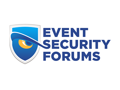 Logo for upcoming security event forum in Chicago. event forum logo security