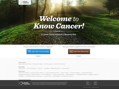 knowcancer.com redesign clean knowcancer photo simple webdesign whitespace