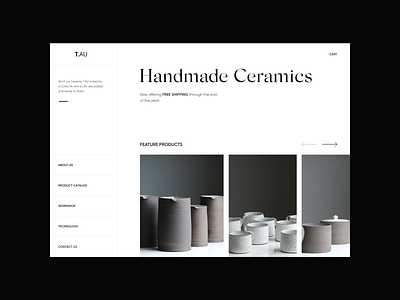 Handmade Ceramics Shop concept