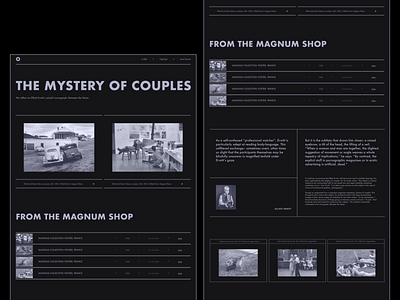The Mystery of Couples design minimal typography web