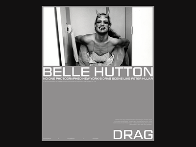 Belle Hutton and DRAG-Layout design grid minimal typography ui ux web website