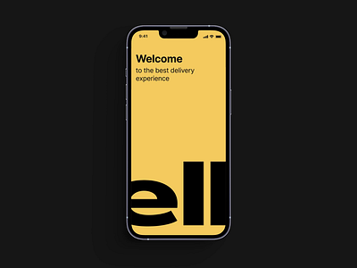 YELLO Mobile App – Intro branding design logo minimal typography web website