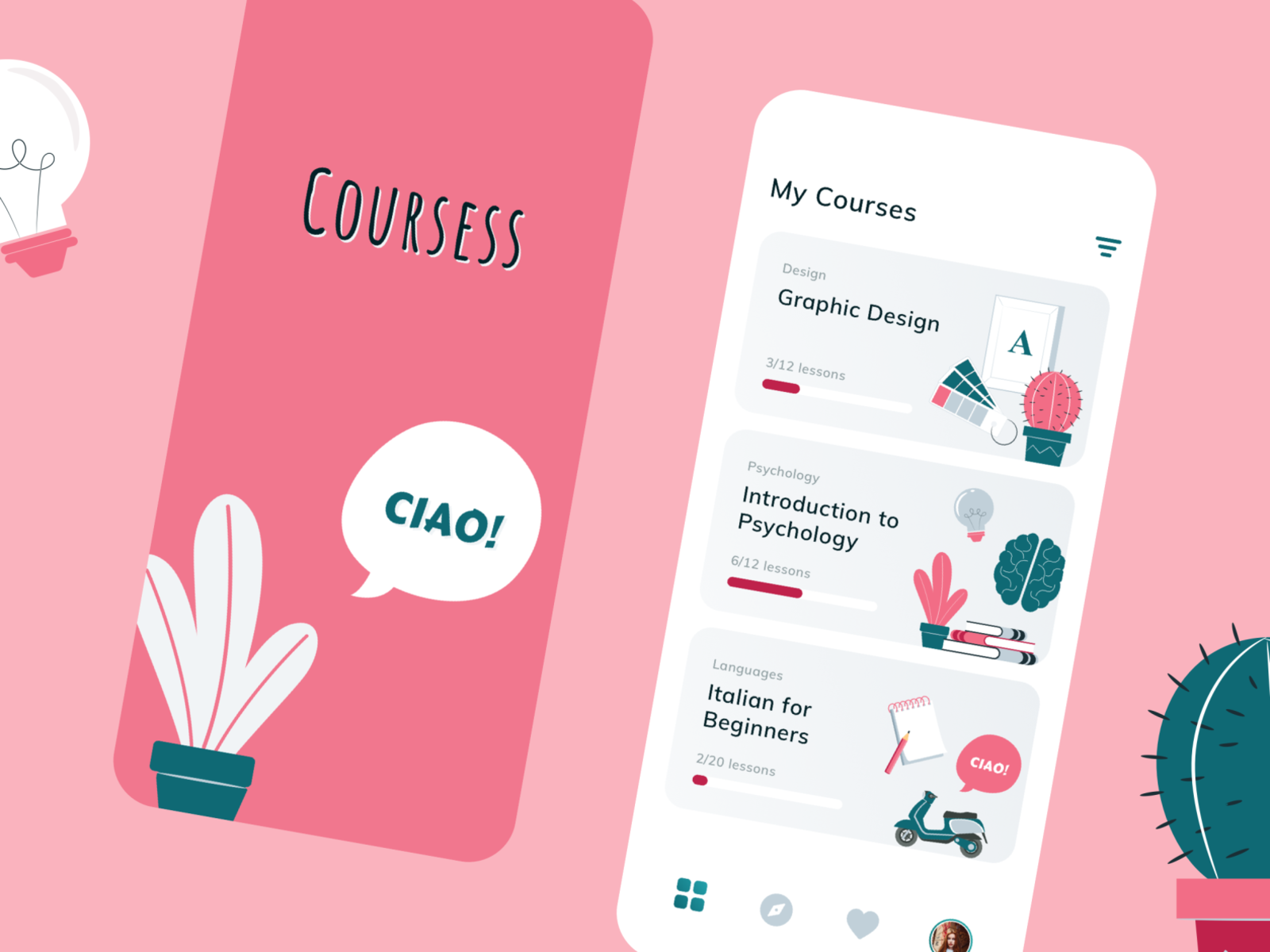 Learning App Concept by Masha Sikalenko on Dribbble