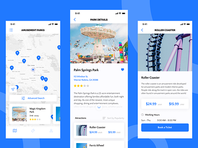 Amusement Park app concept