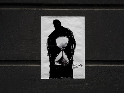 "HOPE" Poster Design design graphic design hope illustration minimal photoshop poster poster design posterart