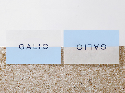 Galio brand businesscard concept construction horizon identity identitydesign minimal realesate