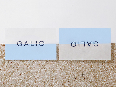 Galio brand businesscard concept construction horizon identity identitydesign minimal realesate