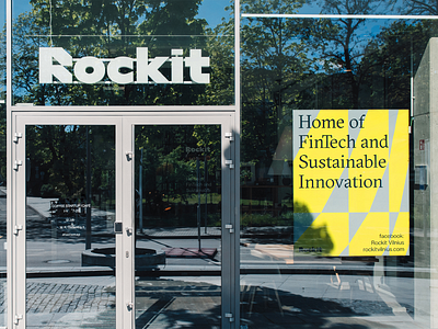 Rockit poster fintech identity identitydesign logo poster startup window