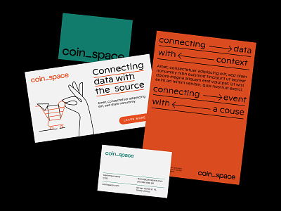 Coinspace brand branding businesscard crypto design identity illustration leaflet logo logotype mockup mockup design mockups