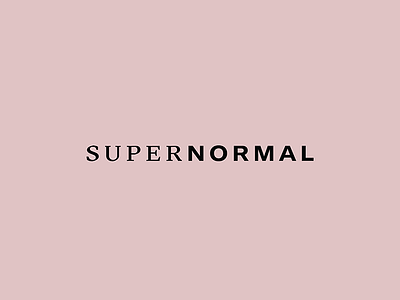 Supernormal accessories brand branding fashion logo logotype normal style sunglasses super type