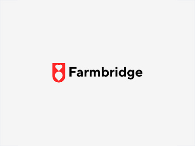 Farmbridge app bridge farm icon logo mark startup symbol vegetable