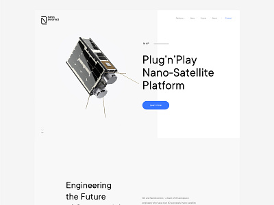 NanoAvionics brand branding cosmos logo nano satelite studio ui ui ux design web webdesign