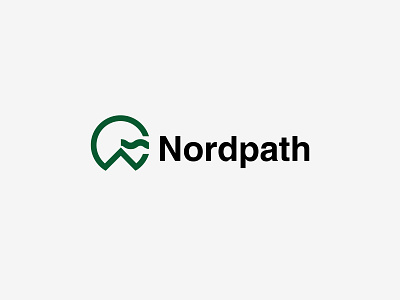Nordpath flag green logo logo design logotype mark mountain nord nordic scandinavia symbol type