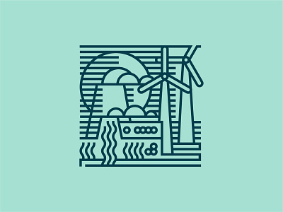 Klaipeda Illustrations — Energetics brand branding clean identity illustration line marine minimal sea vector wave