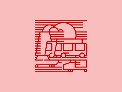 Klaipeda Illustrations — Automotive automotive icon illustration line lines minimal transport vector