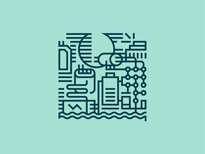 Klaipeda Illustrations — Hydro Energy brand branding clean energy icon identity illustration minimal symbol vector