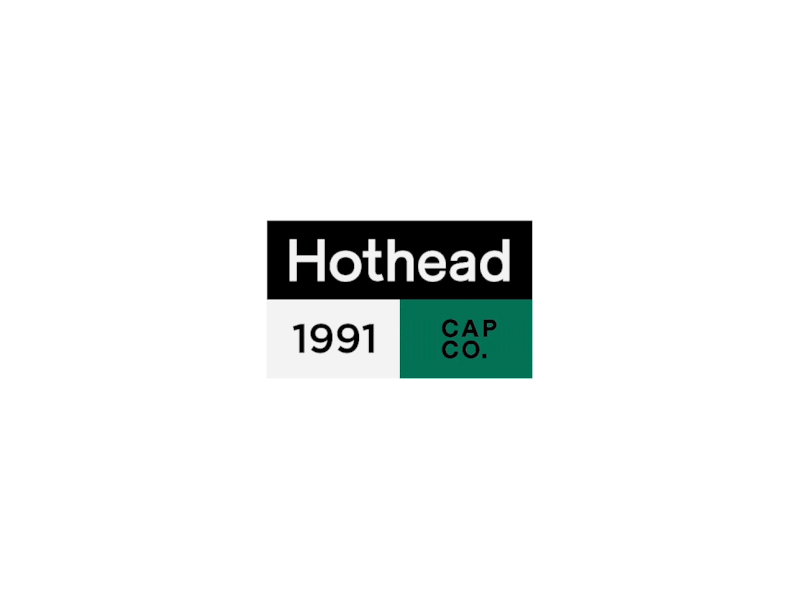 Hothead logo adaptive bespoke business cap family hothead logo logotype mark system