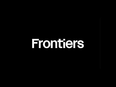 Frontiers army brand branding font front frontiers logotype minimal product school type typedesign typography war