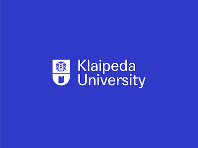 Klaipeda University brand branding city coatofarms education logo logotype mark minimal university