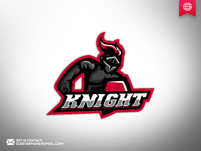 Knight Mascot Logo esports esports logo knight knight logo knight mascot logo mascot mascot logo red sports sports app