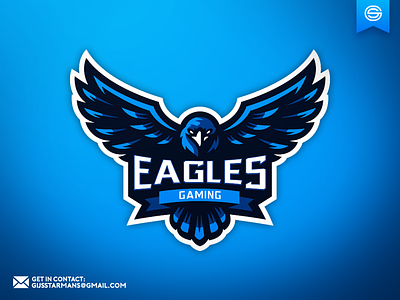 Eagle Mascot Logo bird bird logo blue eagle eagle logo eagle mascot logo esports logo hawk