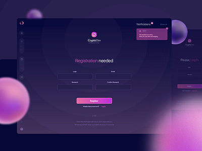 Registration screen app design illustration interface ui ux