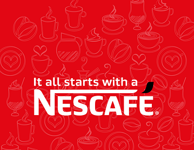 Concept work for Nescafe by Rankrezz ad advertising branding creative design graphic design logo nescafe nestle social media post