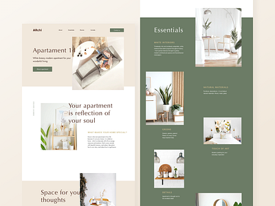 Interior design studio webpage architecture clean minimalist minimalistic ui web website design white