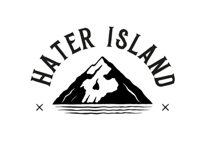 hater island illustration logo