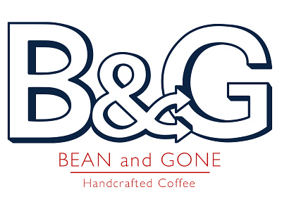 Bean & Gone logo concept (hopefully the last) branding coffee logo shuffle typography