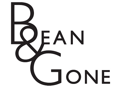 Bean and Gone (Again) coffee flowing free gill sans logo typography