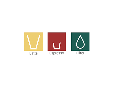 Coffee UI icons coffee epos espresso filter flat icons ipad latte ui ux