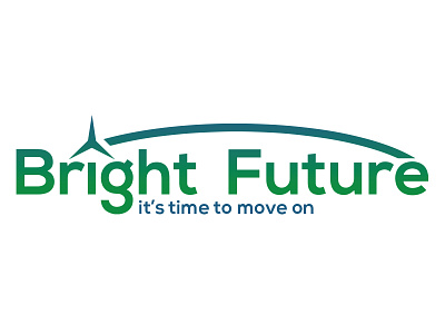 Bright Future Concept eco energy logotype