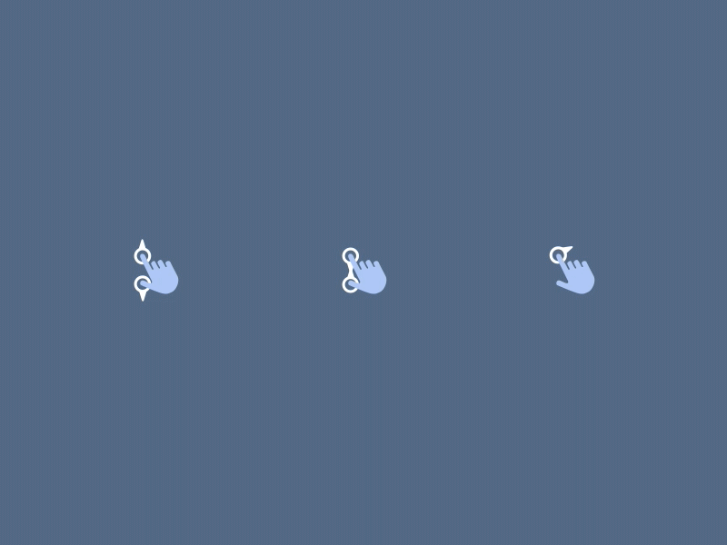 Zoom Gesture Animations animations fingers gestures hands interactives ui