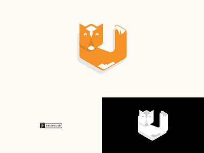 Hexagon Fox Logo. animals branding graphic design hexagon logo logo logo combination logo fox motion graphics