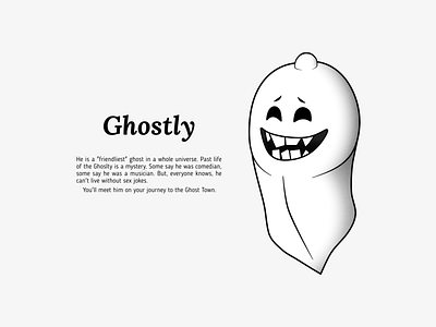 Ghostly affinity affinity designer affinitydesigner character design gamecharacter ghost illustration typography vector