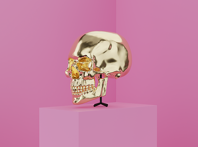 Skull 3d art blender blender3d illustration sculpting skull