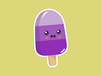 Shy Popsicle design illustration vector