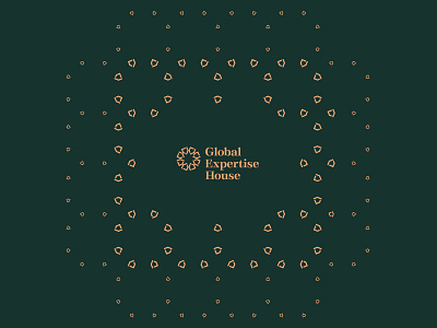 Global Expertise Logo arabesque branding house law arbitration firm logo palm tree