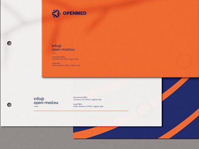 OpenMed Envelope branding envelope logo mediterranean openmed stationery