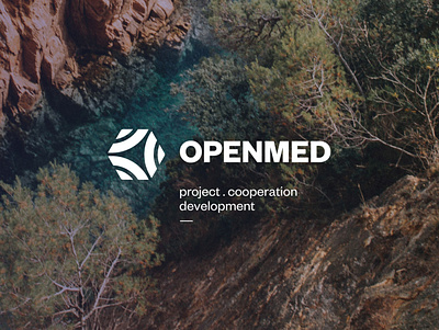 OpenMed Logo branding logo mediterranean radiation wave