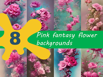 Pink Fantasy Flower Backgrounds