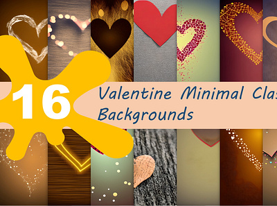 Classic Valentine Backgrounds (16 images) background branding design february 14 floral graphic design illustration valentine valentines day vector