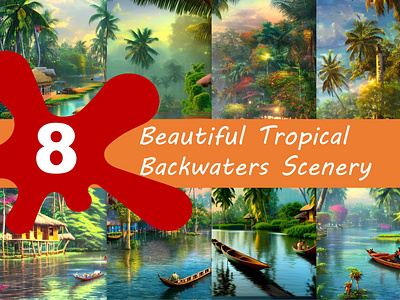 Beautiful tropical backwaters scenery (8 images)