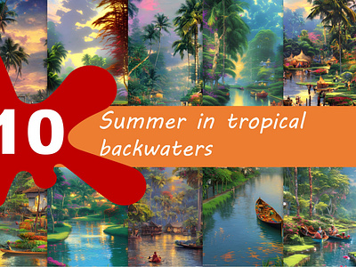 Summer in tropical backwaters (10 images)